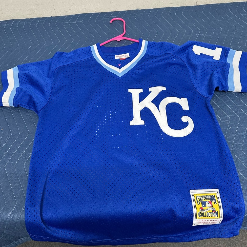 Mitchell & Ness Blue KC Jersey